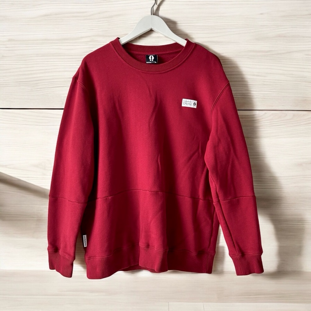 Men’s Bearded Goat Void Crew Rugged Sweatshirt Sz L Cotton Fleece Heavy Duty